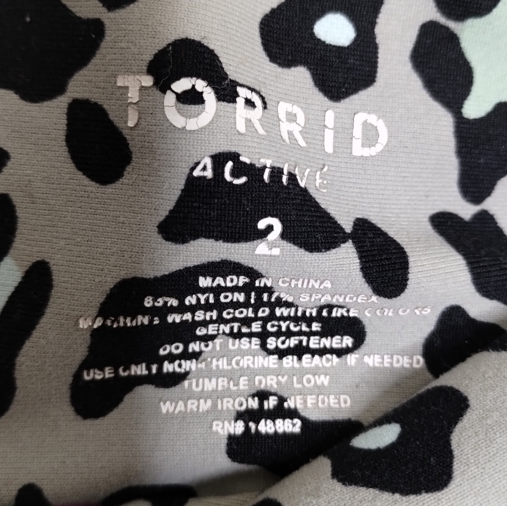 Torrid Active Leopard Full Length Pockets Active Leggings Size 2X - Picture 5 of 6